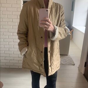 Chic Tan Quilted Jacket